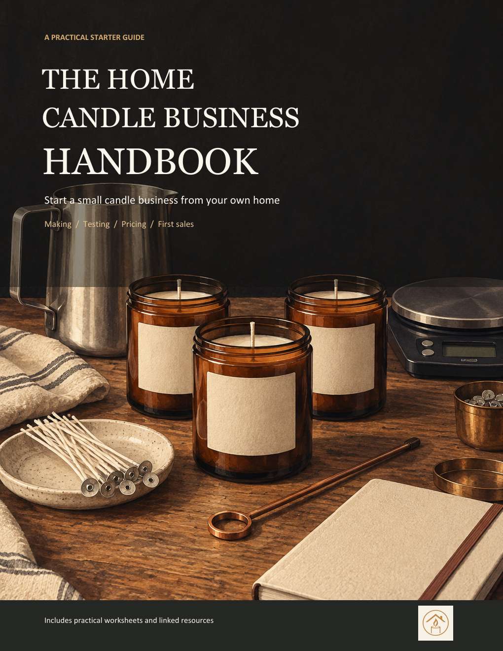 The Home Candle Business Handbook digital ebook cover